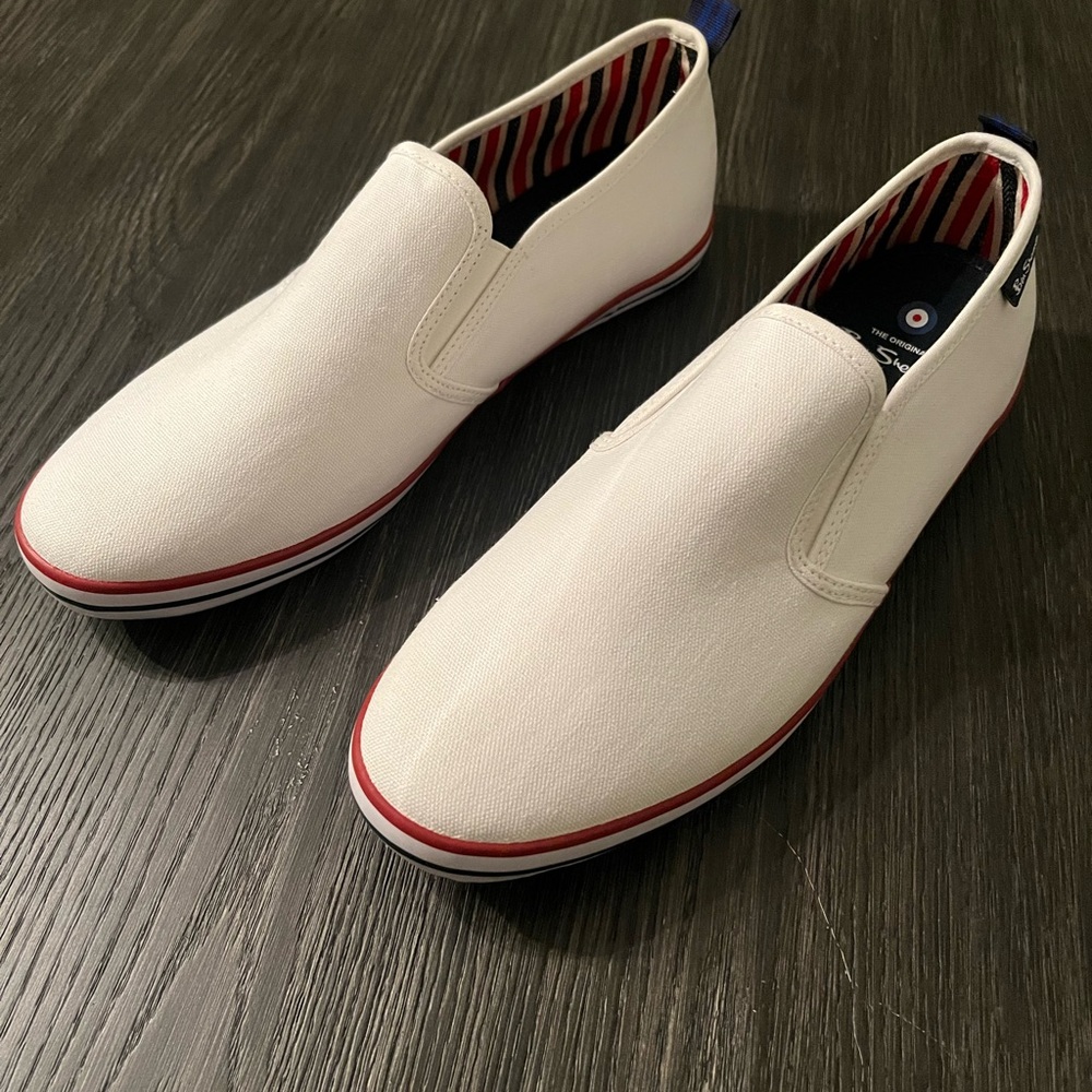 Ben Sherman white summer shoes size 42 or 9.5 men